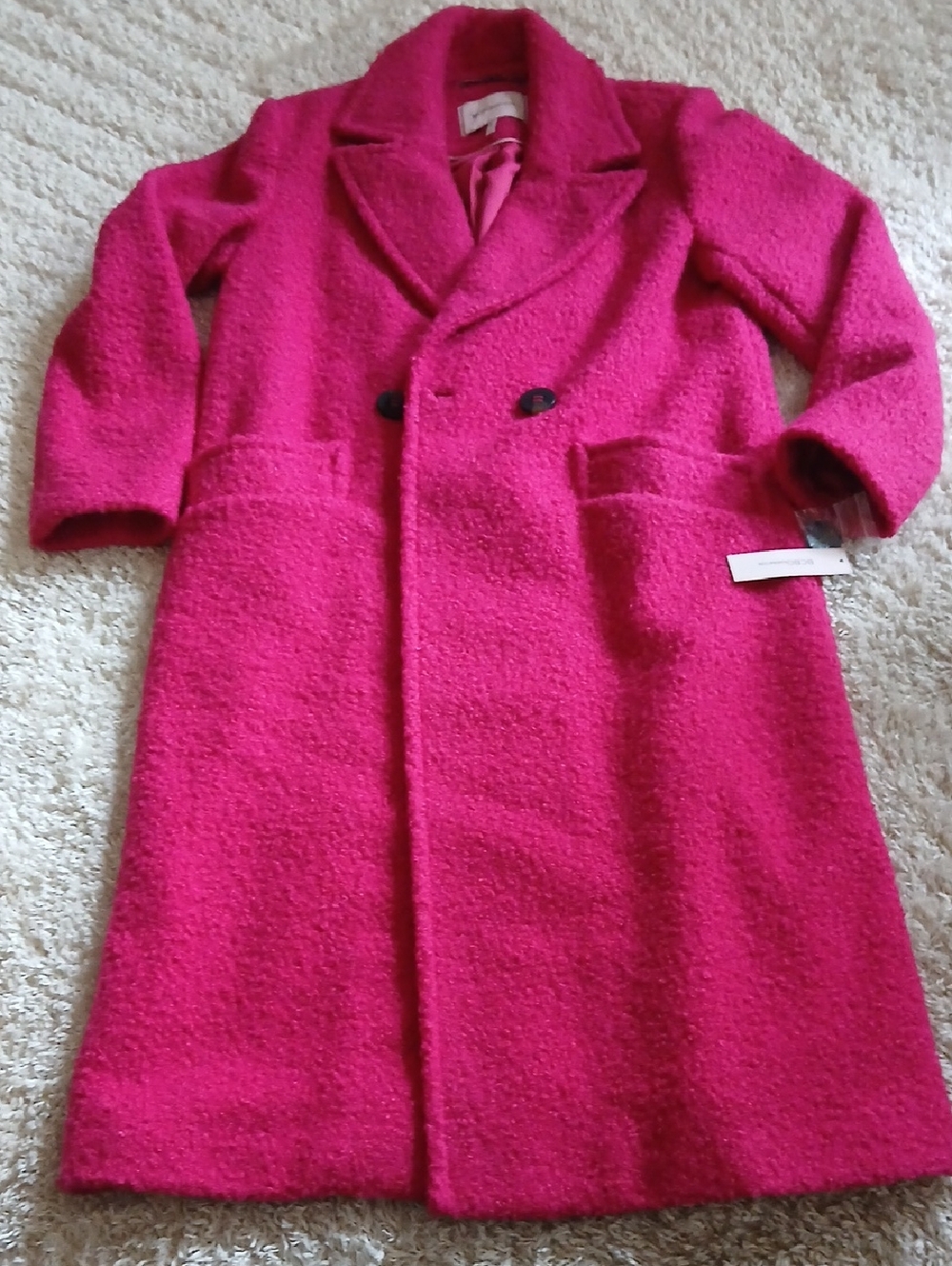 NWT BCBG GENERATION hot Pink Trench